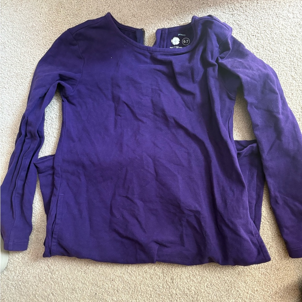 Primary Kids Dress in Purple